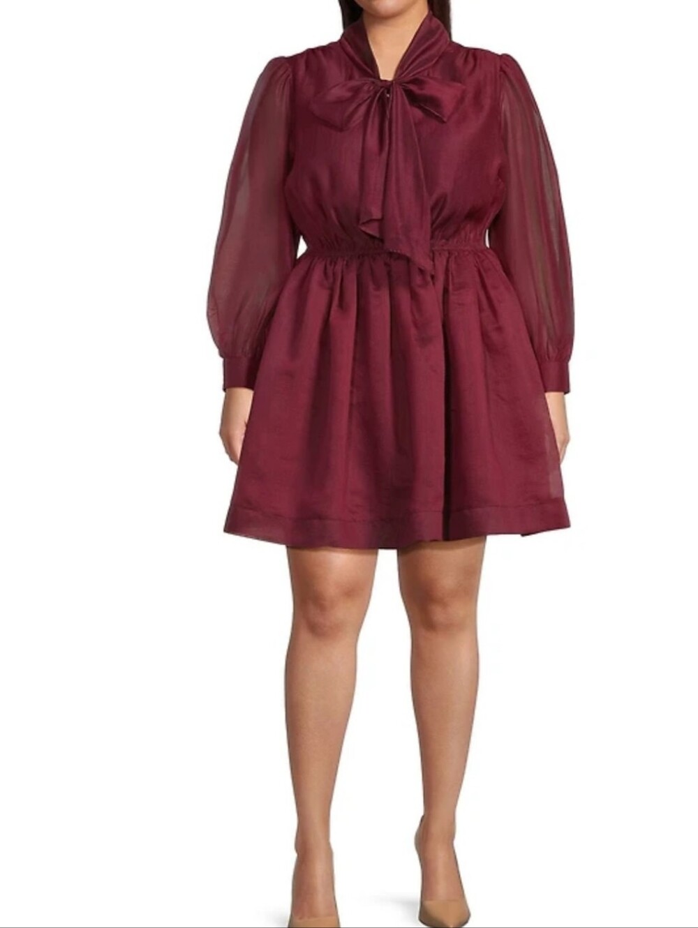 NWT Layered With Love Plus Elise Organza Bow Mini Dress Size 3X